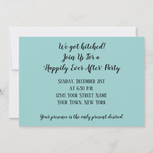 Liefdesvogels Schommelen Winter Bruiloftsfeest Uit Kaart (Achterkant)