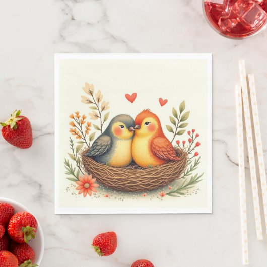 Liefdesvogels Servet (Insitu)