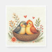 Liefdesvogels Servet (Voorkant)