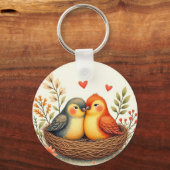 Liefdesvogels Sleutelhanger (Voorkant)
