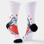 Liefdesvogels Sokken (Gebogen)