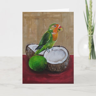 Liefdesvogels Tropisch Feest Schilderij van Alfred Kaart