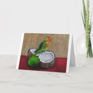 Liefdesvogels Tropisch Feest Schilderij van Alfred Kaart