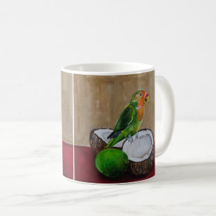 Liefdesvogels Tropisch Feest Schilderij van Alfred Koffiemok