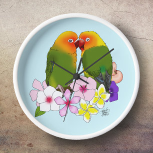 Liefdesvogels Tropische Bloemen