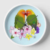 Liefdesvogels Tropische Bloemen (Voorkant)