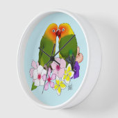 Liefdesvogels Tropische Bloemen (Hoek)
