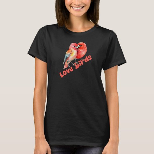 Liefdesvogels Valentijn T-shirt (Voorkant)