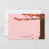 Liefdesvogels Vallende Harten Eikenboom RSVP (maal (Achterkant)