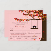 Liefdesvogels Vallende Harten Eikenboom RSVP (maal (Voorkant / Achterkant)