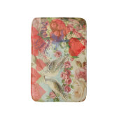 Liefdesvogels Vintage Antieke Hart Badmat (Voorkant Verticaal)