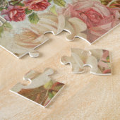 Liefdesvogels Vintage Antieke Hart Legpuzzel (Zijkant)
