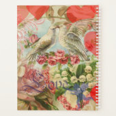 Liefdesvogels Vintage Antieke Hart Planner (Achterkant)