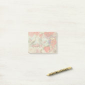 Liefdesvogels Vintage Antieke Hart Post-it® Notes (Op bureau)