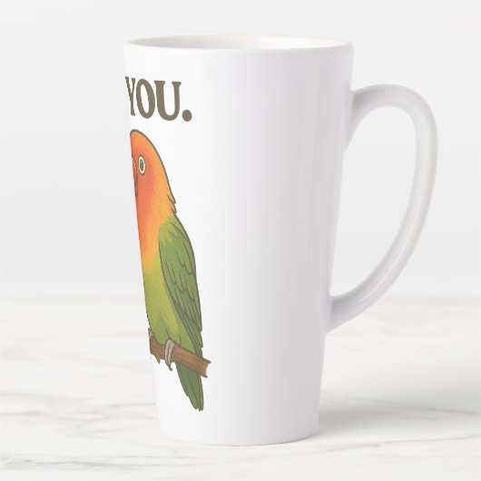 Liefdesvogels Voor Altijd Samen Latte Mok (Rechts)