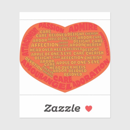 Liefdesvoorwaarden Sticker (Vel)