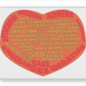 Liefdesvoorwaarden Sticker (Voorkant)