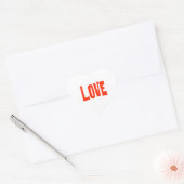 Liefdesvormige stickers (Envelop)