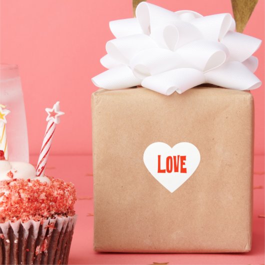 Liefdesvormige stickers (Feest)