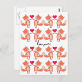 liefdesvos briefkaart (Voorkant / Achterkant)