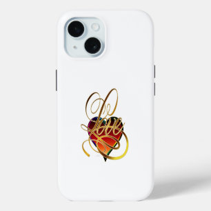 Liefdeswoord en Hart iPhone 15 Case