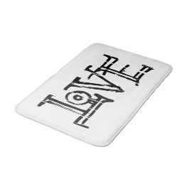 Liefdeswoordtypografie Badmat