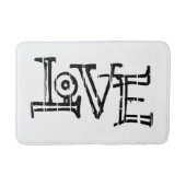 Liefdeswoordtypografie Badmat (Voorkant)