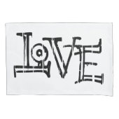 Liefdeswoordtypografie Kussensloop (Voorkant)