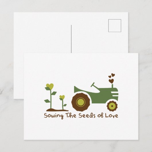 liefdeszaad briefkaart (Voorkant / Achterkant)