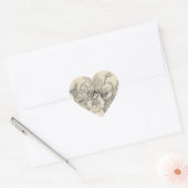 liefdeszegel hart sticker (Envelop)