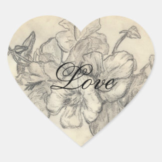 liefdeszegel hart sticker