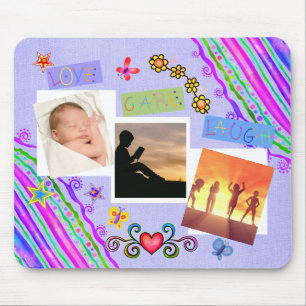Liefdeszorg Lach Afbeelding Collage Muismat