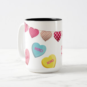liefdeszout tweekleurige koffiemok