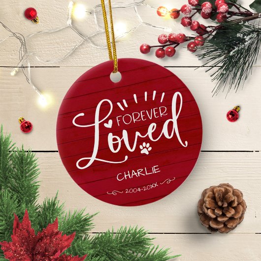 Liefdevol aandenken aan kat of hond huisdier herde keramisch ornament