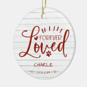 Liefdevol aandenken met foto voor kat of hond huis keramisch ornament (Links)