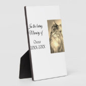 liefdevol aandenken rouwkaart voeg huisdier naam f fotoplaat (Zijkant)