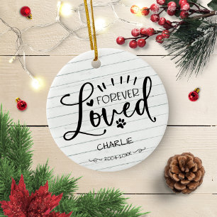 Liefdevol aandenken voor kat of hond huisdier herd keramisch ornament