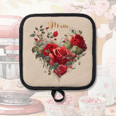 Liefdevol bloemenhart pannenlap