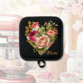 Liefdevol bloemenhart pannenlap