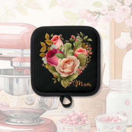 Liefdevol bloemenhart pannenlap