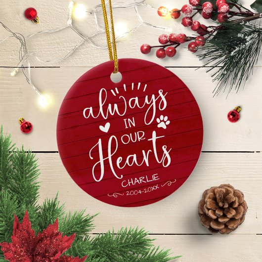 Liefdevol boerderij kalligrafie huisdier herinneri keramisch ornament