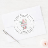 Liefdevol gebakken Mutsige Keukenbenodigdheden Lab Ronde Sticker (Envelop)