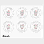 Liefdevol gebakken Mutsige Keukenbenodigdheden Lab Ronde Sticker (Vel)