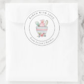 Liefdevol gebakken Mutsige Keukenbenodigdheden Lab Ronde Sticker (Tas)