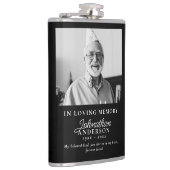 Liefdevol geheugen Modern zwart-wit fotomonument Heupfles (Rechts)