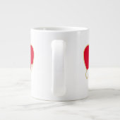 Liefdevol hart grote koffiekop (Achterkant)