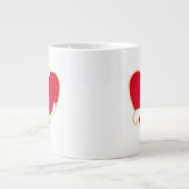 Liefdevol hart grote koffiekop (Voorkant)