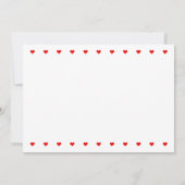 Liefdevol Hart Ontwerp Frame + jouw tekst & idee 1 Bedankkaart (Achterkant)
