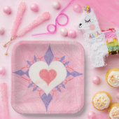 Liefdevol Hart Papieren Bordje (Feest)