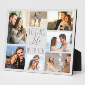 Liefdevol Leven Met Jou 7 Foto Collage - Grijs Fotoplaat (Zijkant)
